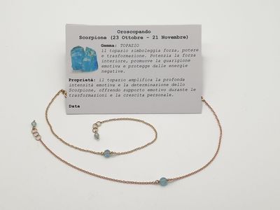 SCORPIONE -topazio azzurro
