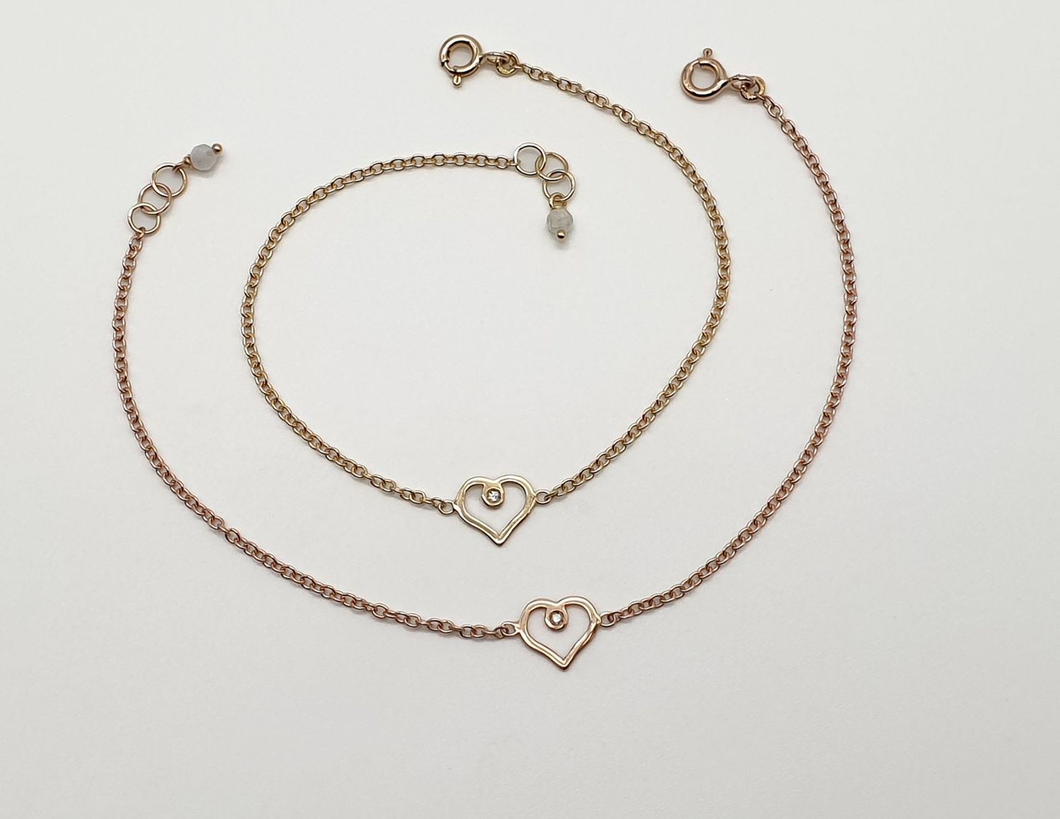 Bracciale CuoreBrillante in oro 18ct e diamante bianco