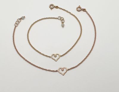 Bracciale CuoreBrillante in oro 18ct e diamante bianco