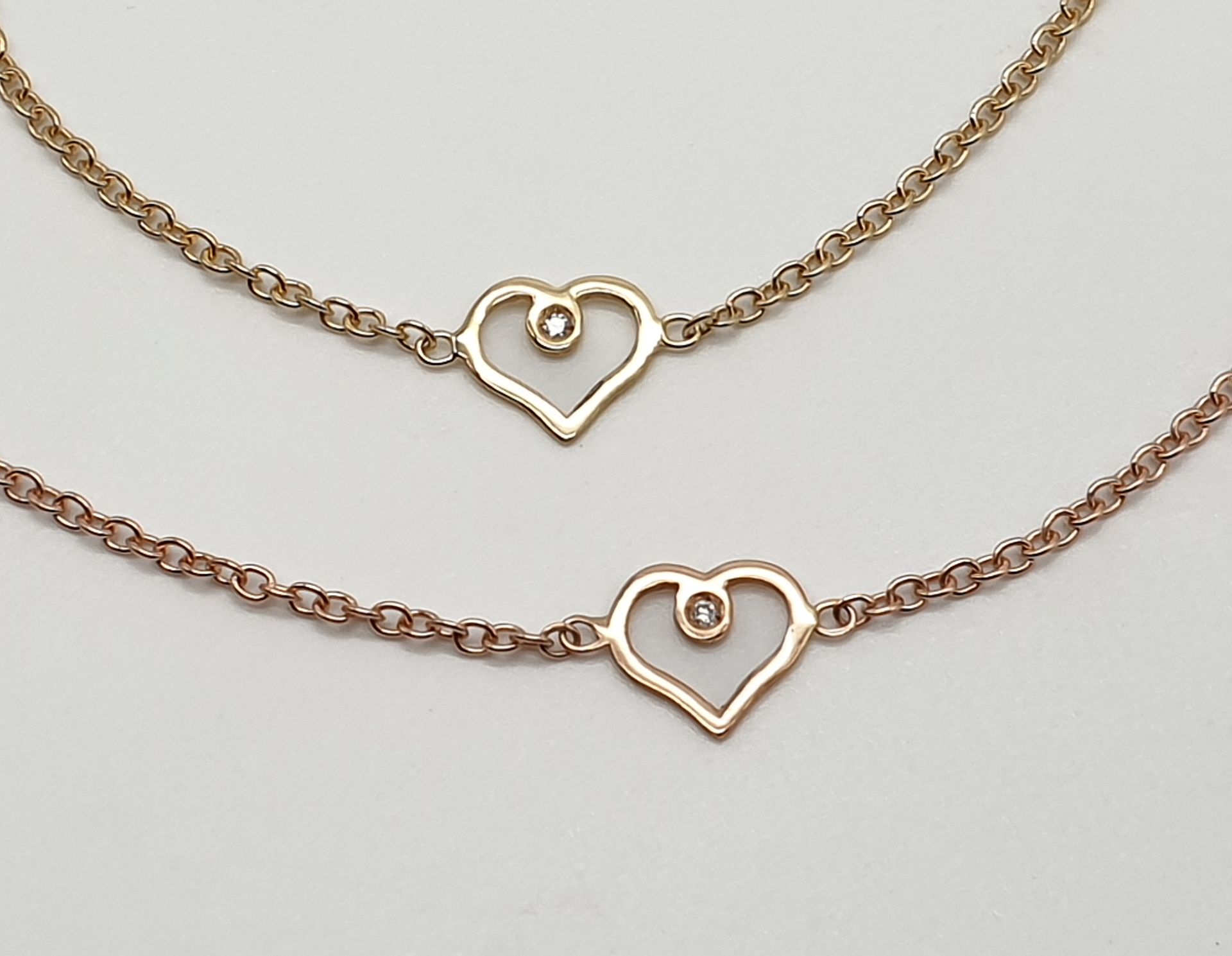 Bracciale CuoreBrillante in oro 18ct e diamante bianco