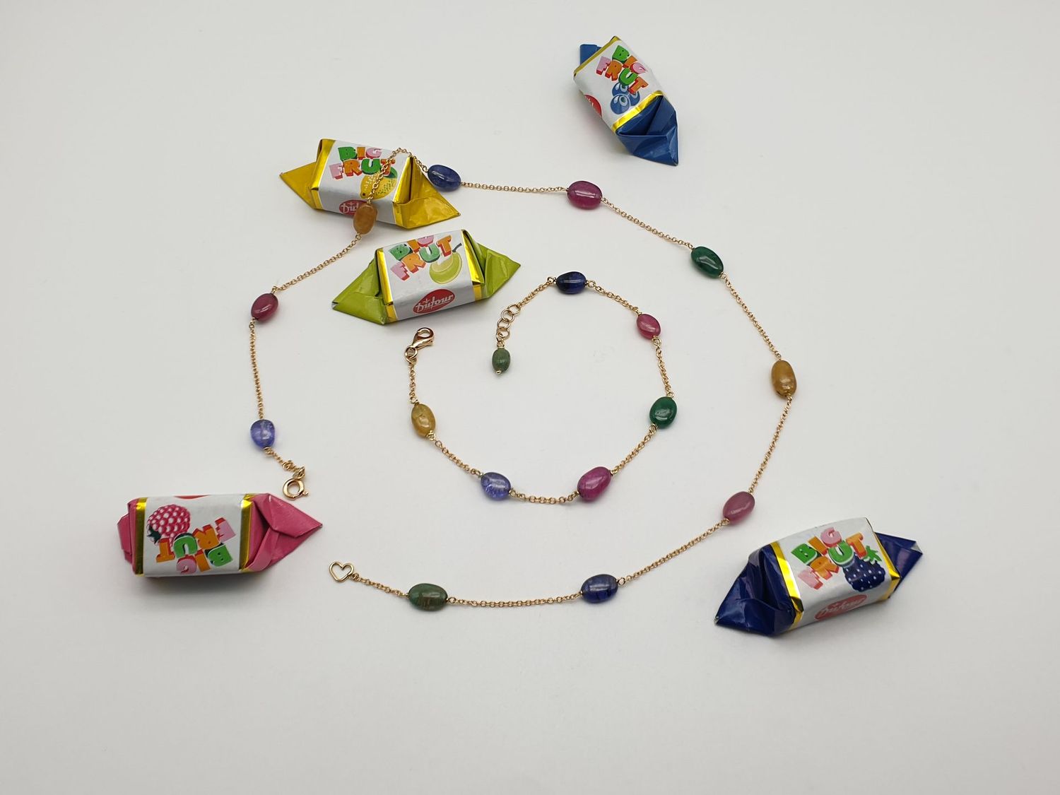 Girocollo Caramelle in Oro 18ct