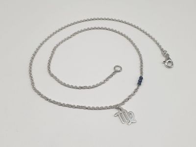 VERGINE - Zaffiro, Girocollo per Lui VERGINE - Zaffiro, Girocollo per Lui