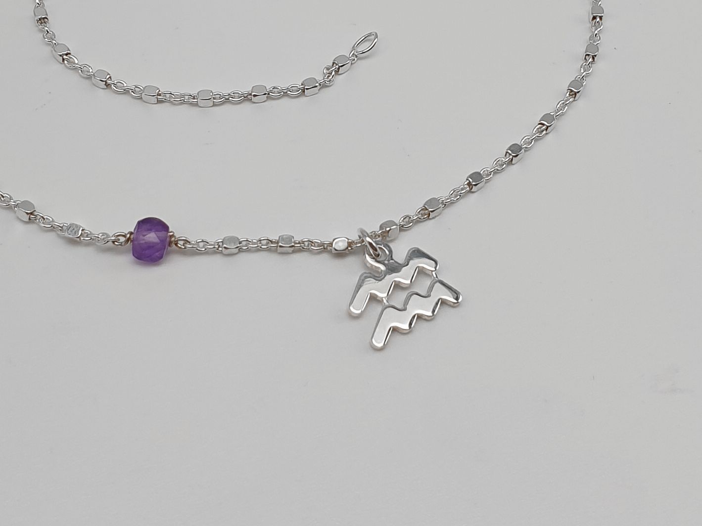 ACQUARIO - Ametista, Girocollo per Lei ACQUARIO - Ametista, Girocollo per Lei