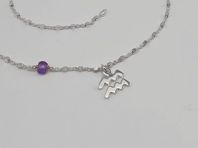 ACQUARIO - Ametista, Girocollo per Lei ACQUARIO - Ametista, Girocollo per Lei