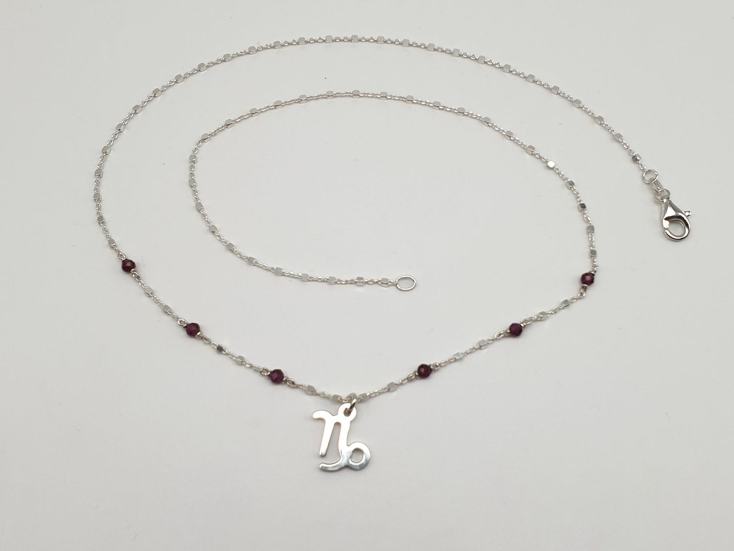 CAPRICORNO - Granato, Chocker necklace per Lei