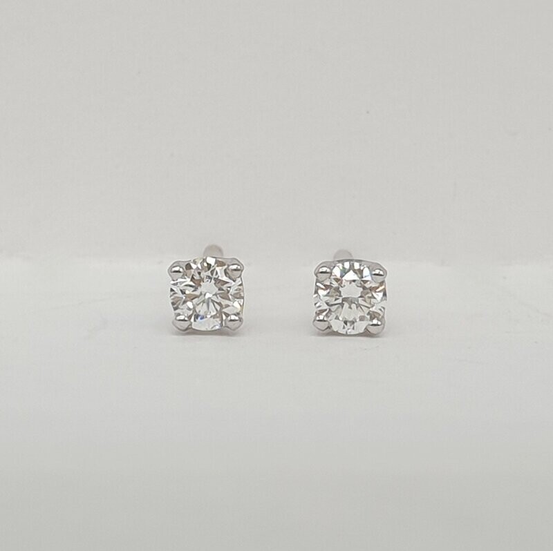 Orecchini Esile in oro 750/000 con diamante bianco