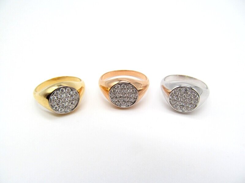 Anello da Mignolo Scudo in Oro 750/000 (18ct)