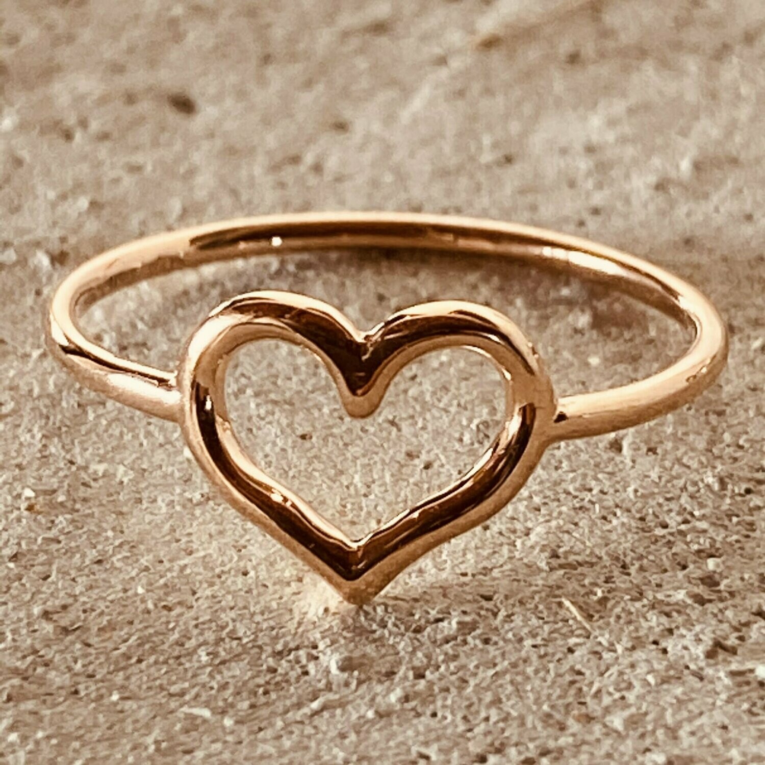 Anello Cuore in Oro 750/000 (18ct) Anello Cuore in Oro 750/000 (18ct), COLORE:: ORO ROSA