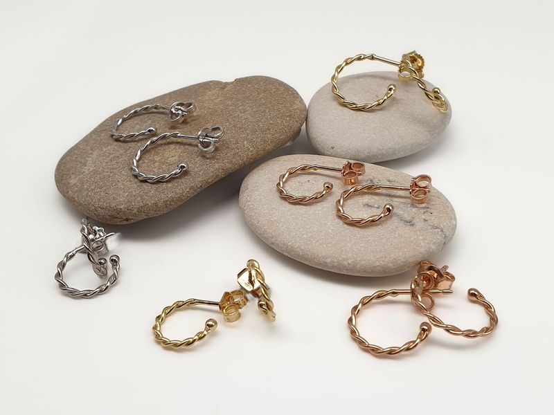 Orecchini Cerchio Intrecciati in Oro 750/000 (18ct)