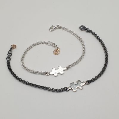 Bracciale Puzzle Argento per lei Bracciale Puzzle Argento per lei
