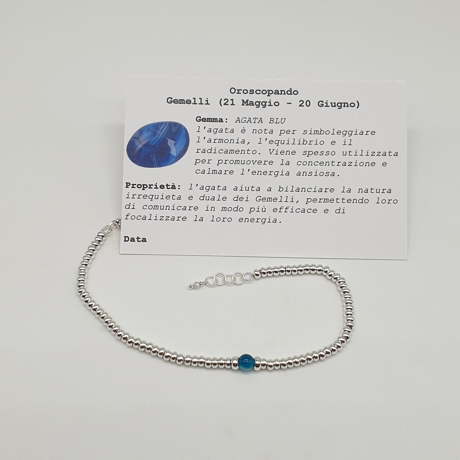 GEMELLI -agata blu GEMELLI -agata blu