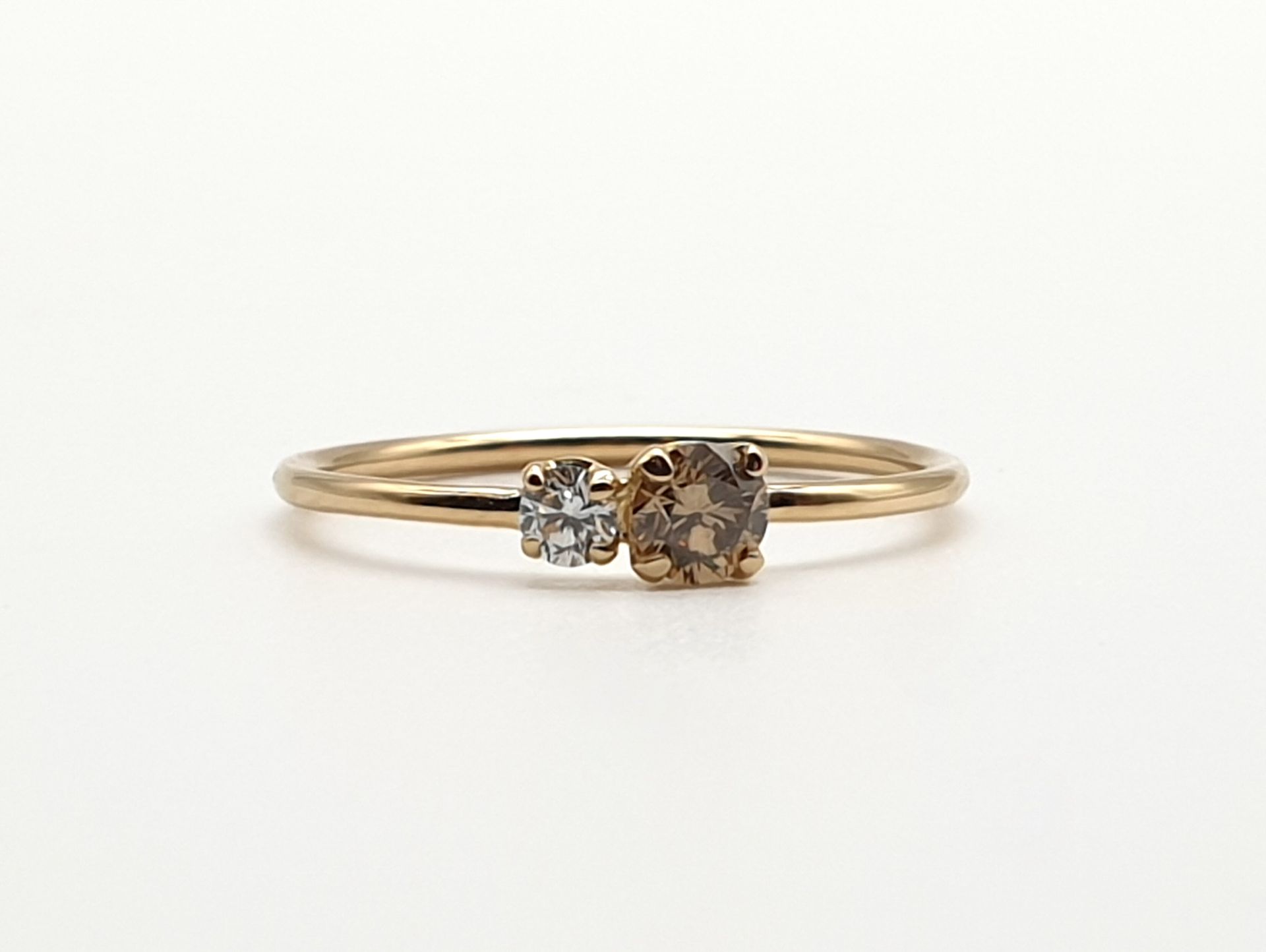 Bilogy Brown & White in Oro 750/000 (18 ct)