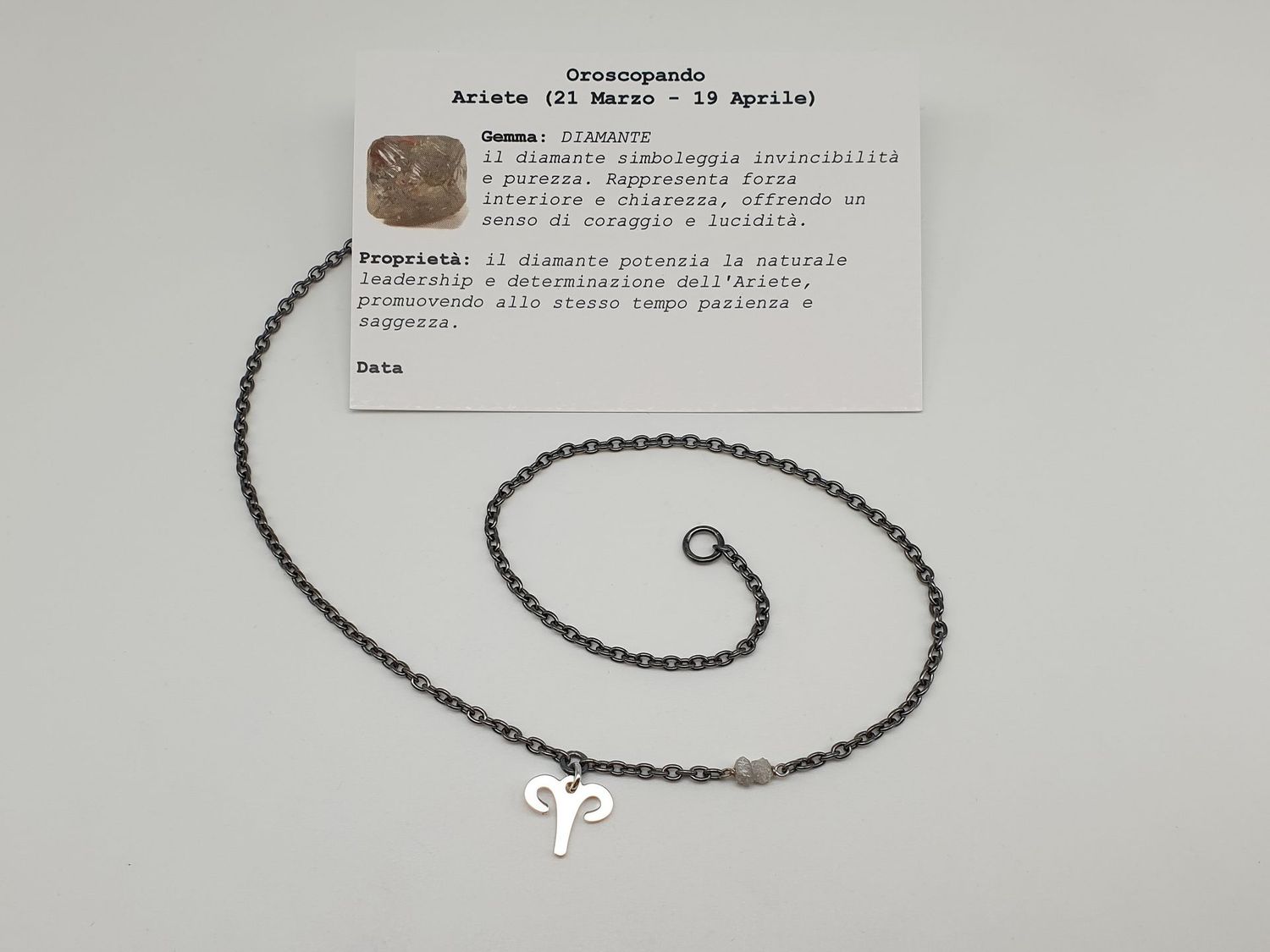 ARIETE - Diamante, Girocollo per Lui ARIETE - Diamante, Girocollo per Lui