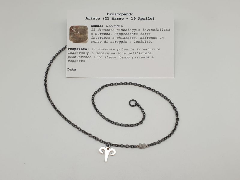 ARIETE - Diamante, Girocollo per Lui