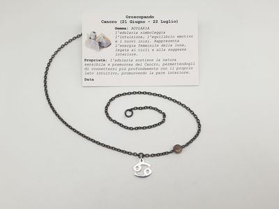 CANCRO - Adularia, Girocollo per Lui CANCRO - Adularia, Girocollo per Lui
