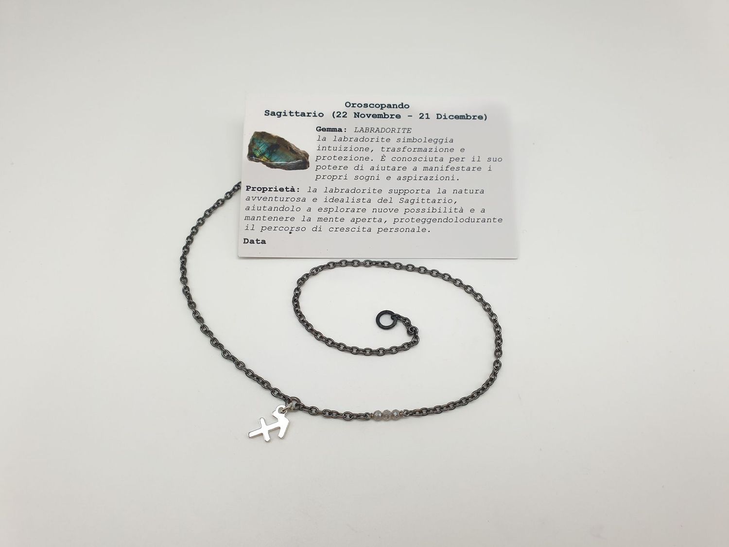 SAGITTARIO - Labradorite, Girocollo per Lui SAGITTARIO - Labradorite, Girocollo per Lui