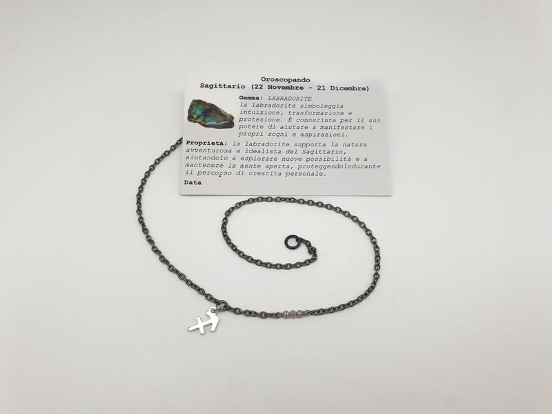 SAGITTARIO - Labradorite, Girocollo per Lui