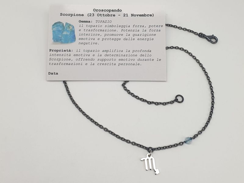 SCORPIONE - Topazio, Girocollo per Lui