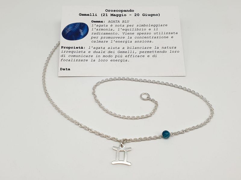 GEMELLI - Agata Blu, Girocollo per Lui