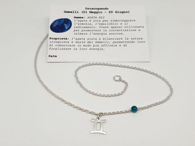GEMELLI - Agata Blu, Girocollo per Lui