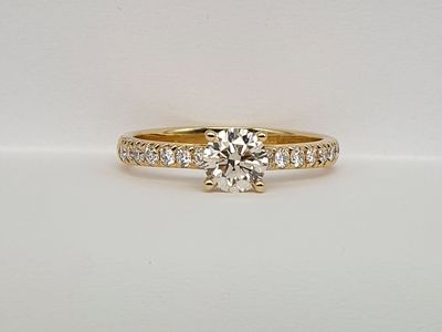 Anello di Helios in oro Giallo  Diamante Naturale  ct. 0,53