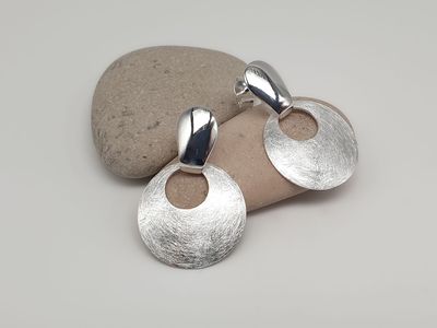 Orecchini Cerchio Lunare in Argento 925/000