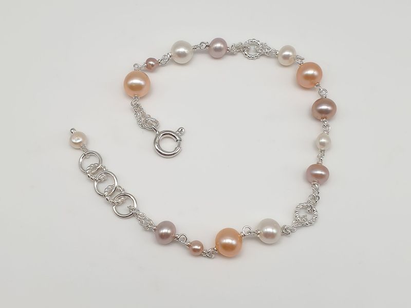 Bracciale Armonia di Perle in Argento 925/000