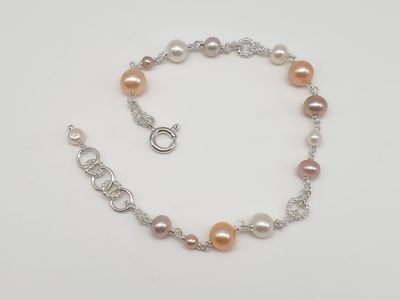 Bracciale Armonia di Perle in Argento 925/000