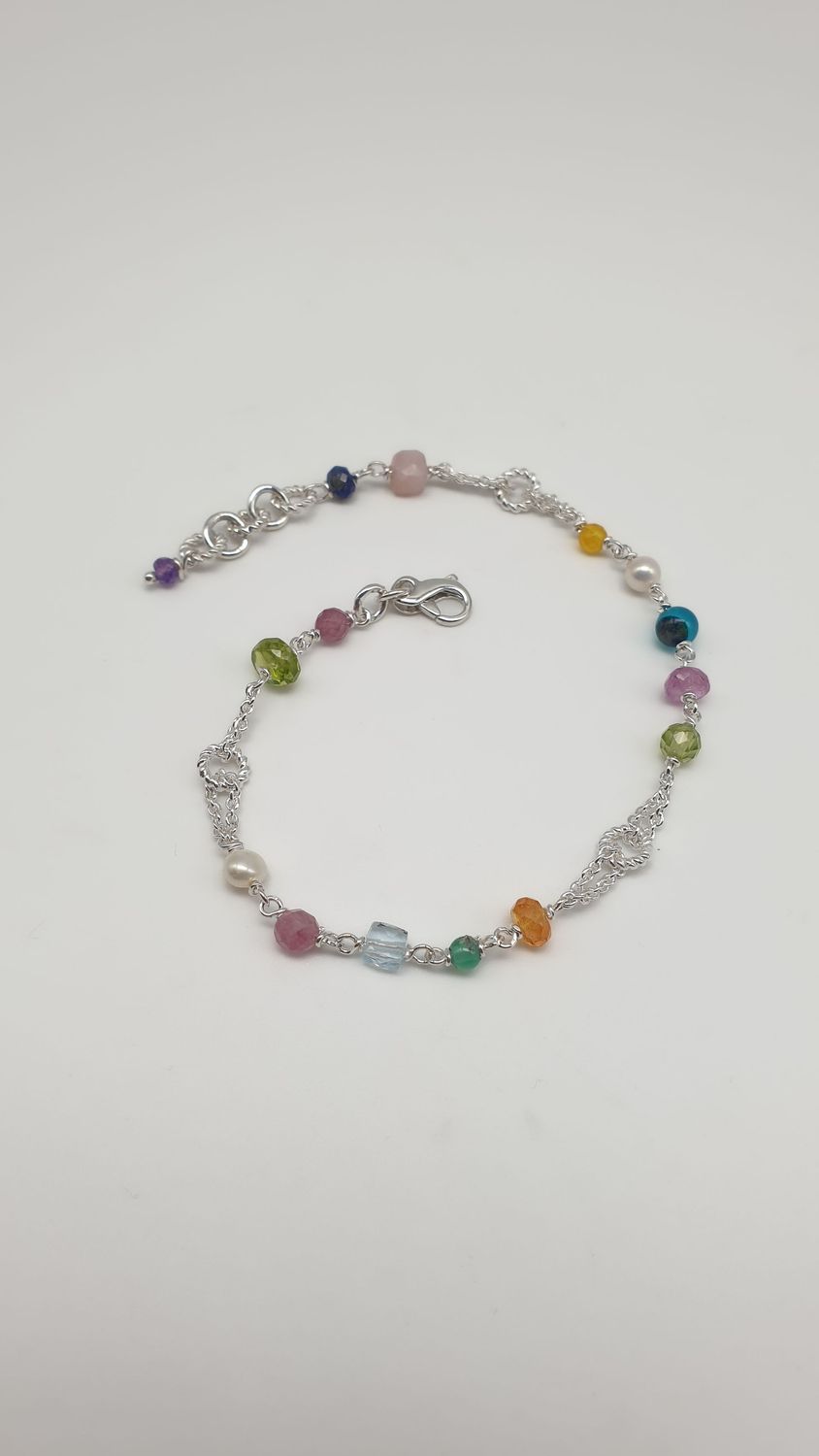 Bracciale Fantasia di colori in Argento 925/000