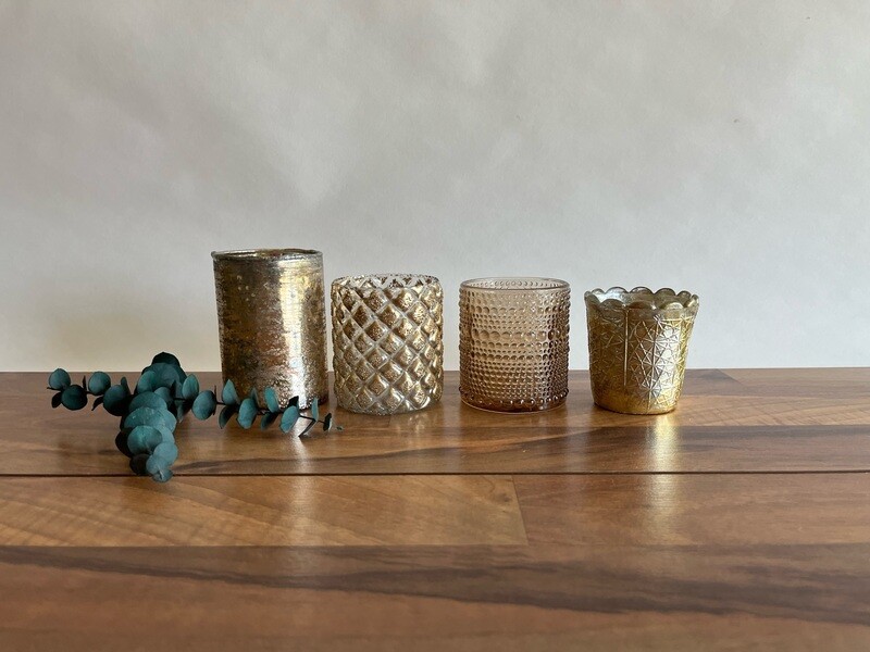Set of Various Gold Votives (click photo to view colors)