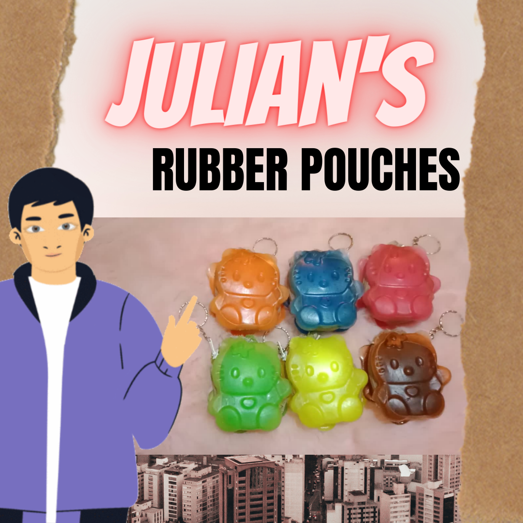 Kitty Rubber Pouch