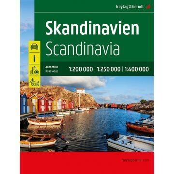 Skandinavien, Autoatlas 1:200.000 - 1:400.000