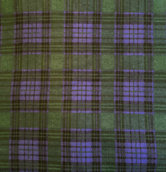 Green and Purple Plaid Flannel