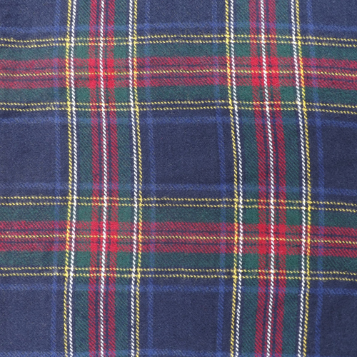 Navy Blue Plaid Flannel