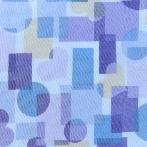 Purple Blue and Yellow Shapes