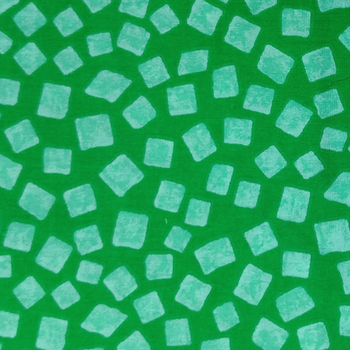 Green with Tossed Squares