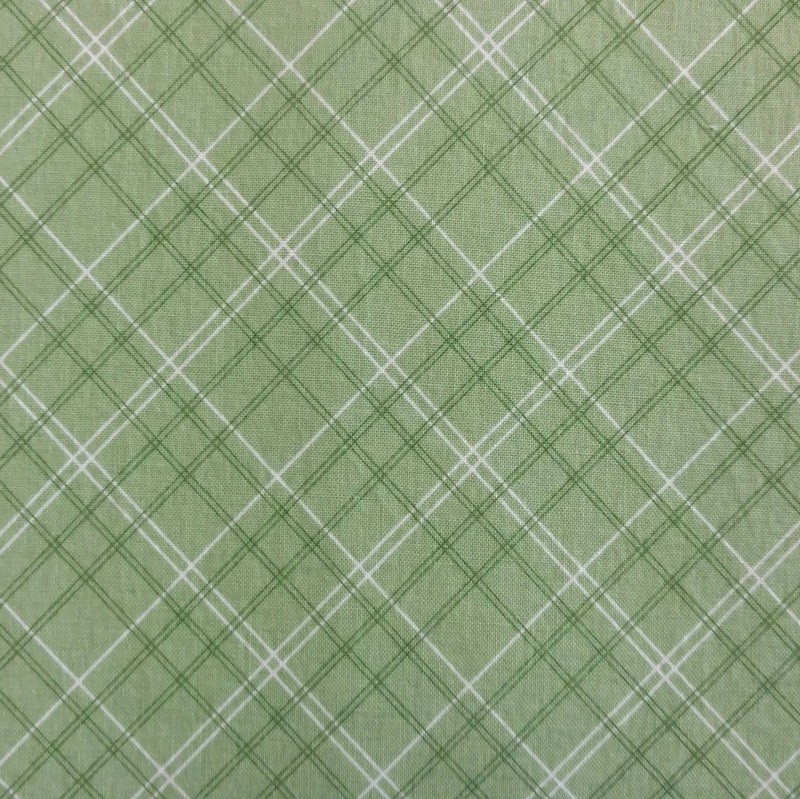Green Sea Foam Plaid