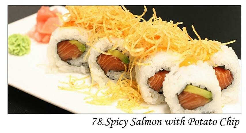 Spicy Salmon with Potato Chip