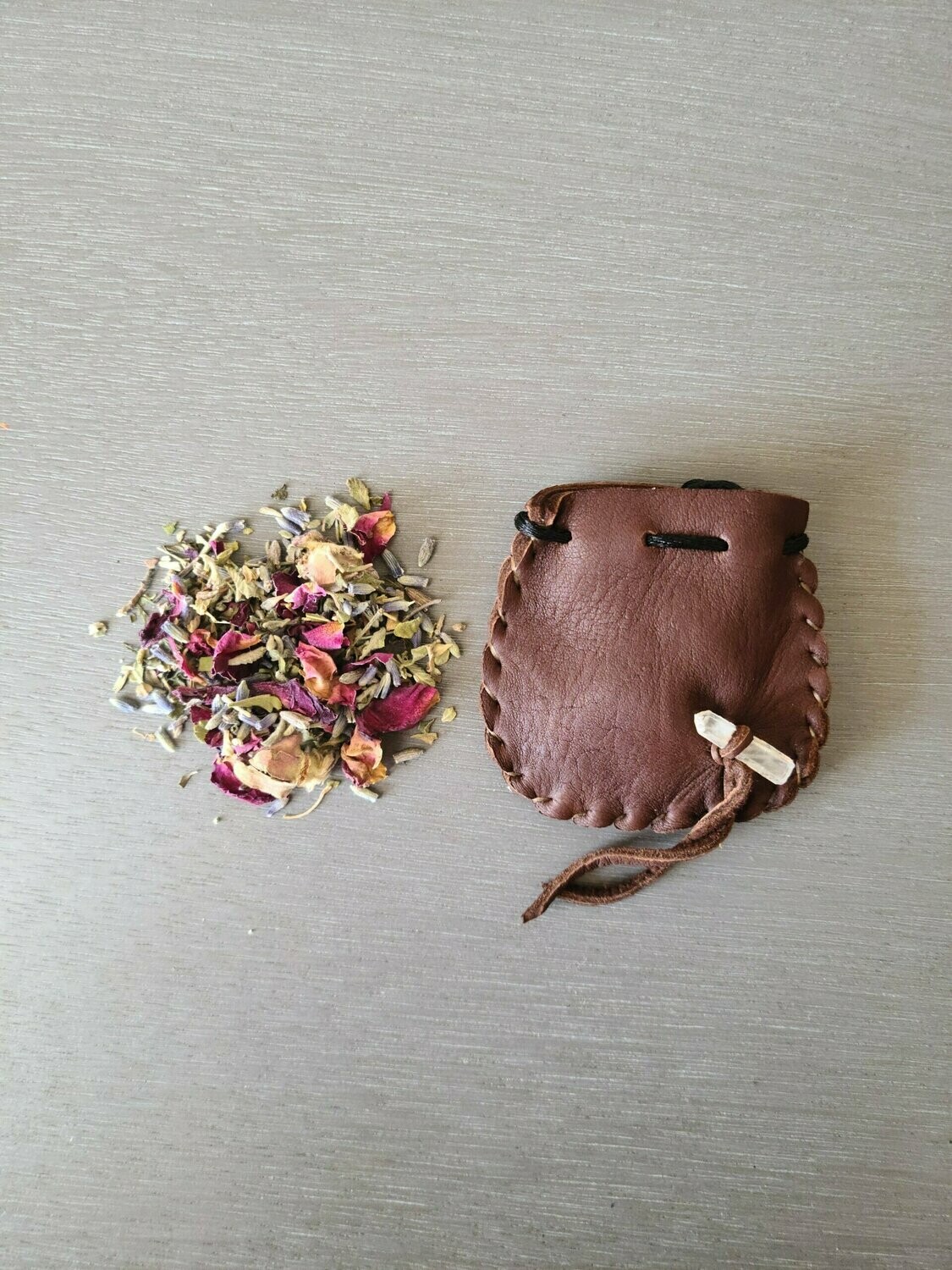 Medicine bags, Medicine bag: Brown
