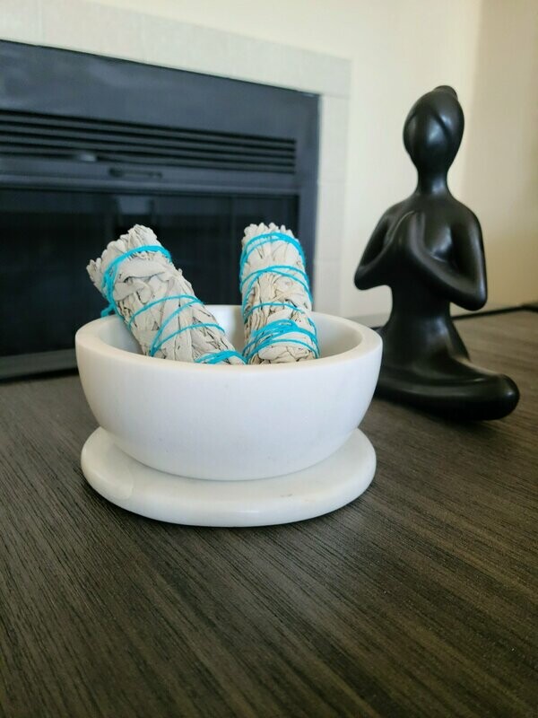 Smudging bowl set