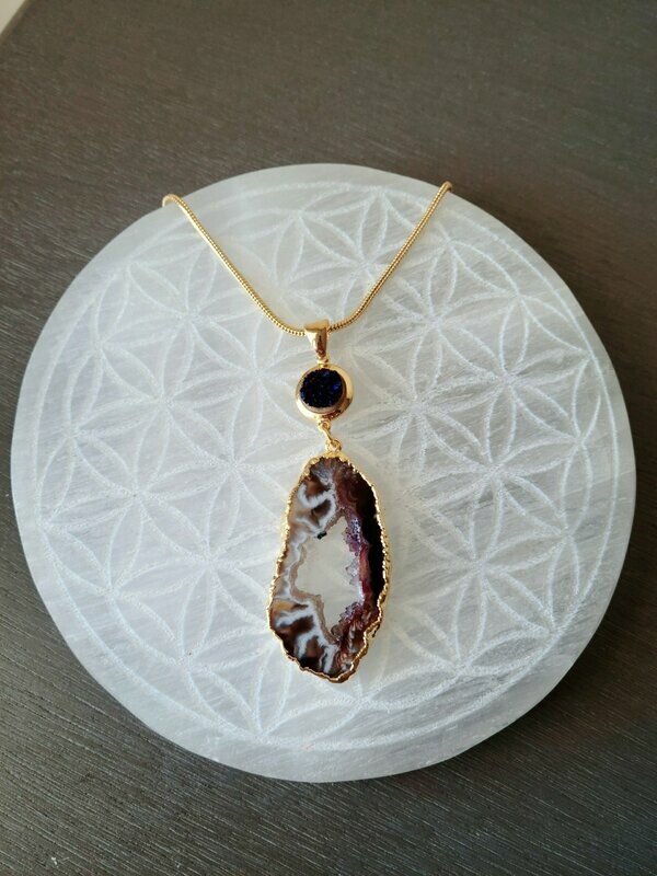Agate Geode Pendant