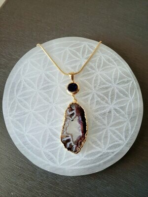 Agate Geode Pendant