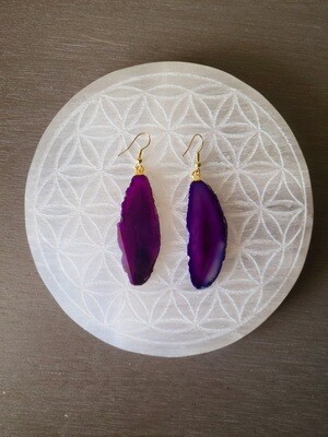 Purple Agate earrings