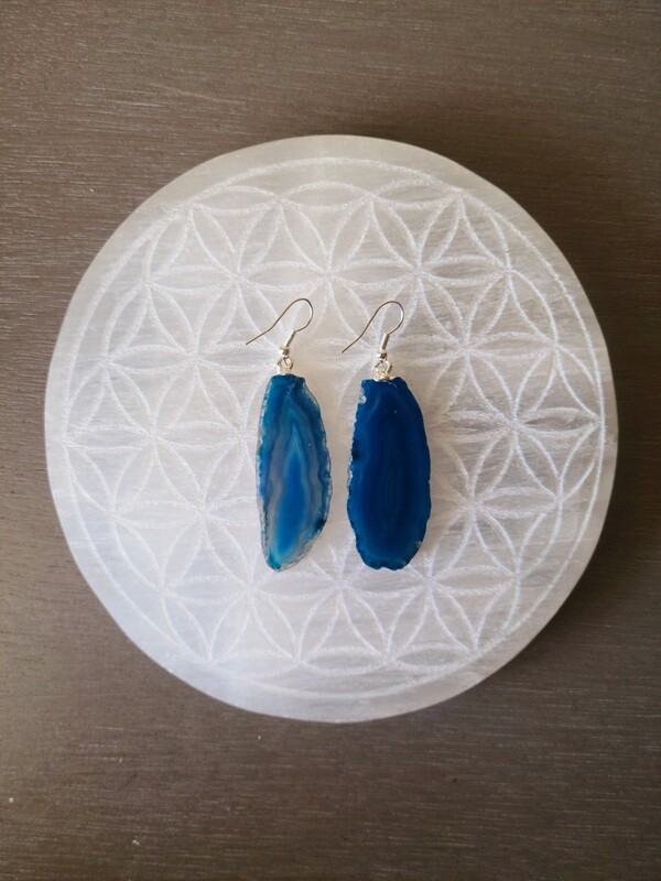 Blue Agate earrings