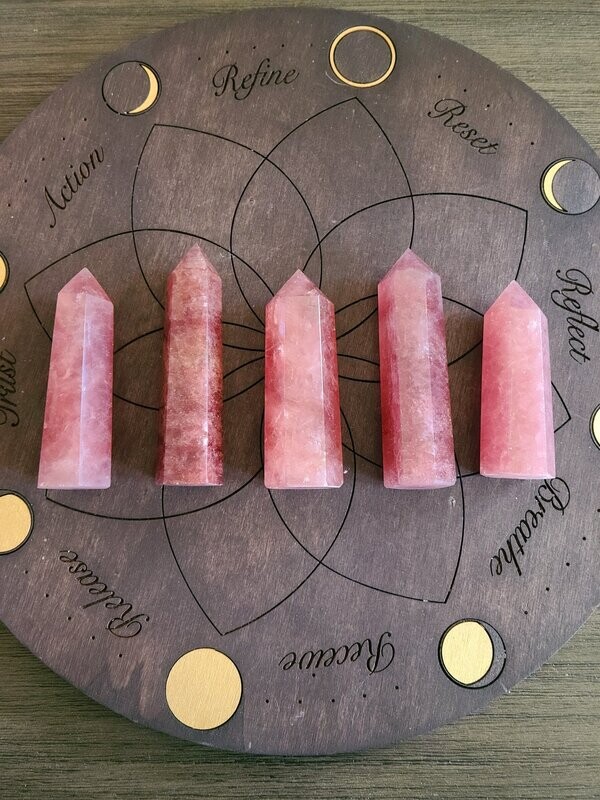 Strawberry Quartz Points