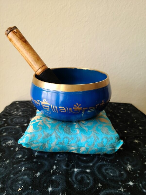 Blue Tibetan Singing bowl