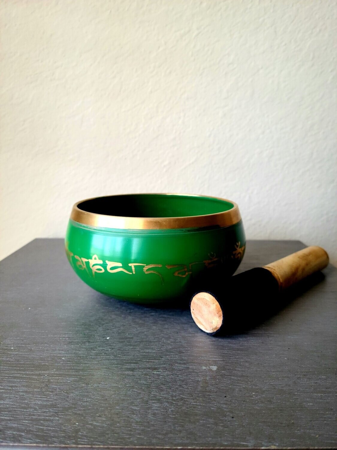Green Tibetan Singing Bowl