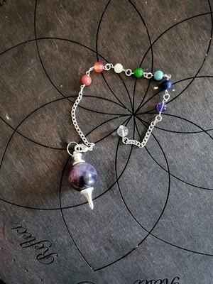 Amethyst w/gems Pendulum Amethyst w/gems Pendulum