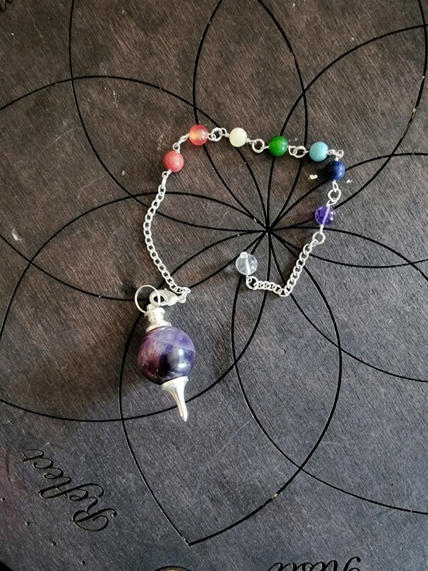 Amethyst w/gems Pendulum