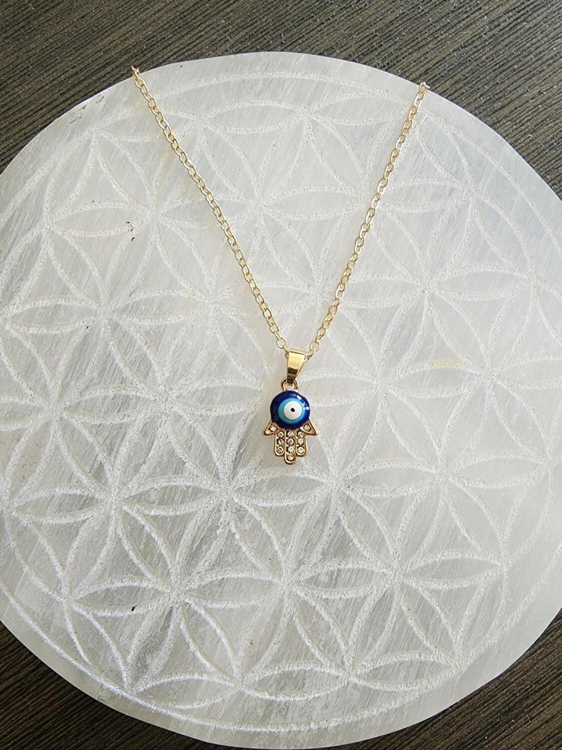 Gold Evil Eye Necklace